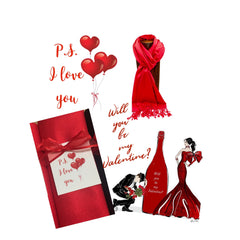 Valentine's Day Gift Tag Pashmina