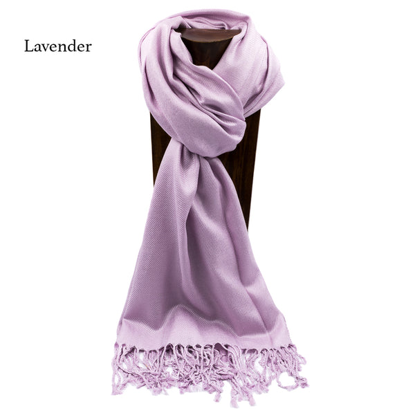 Pashmina Set Of 5 Violet Palette Solid Color