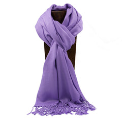 Pashmina Set Of 5 Violet Palette Solid Color