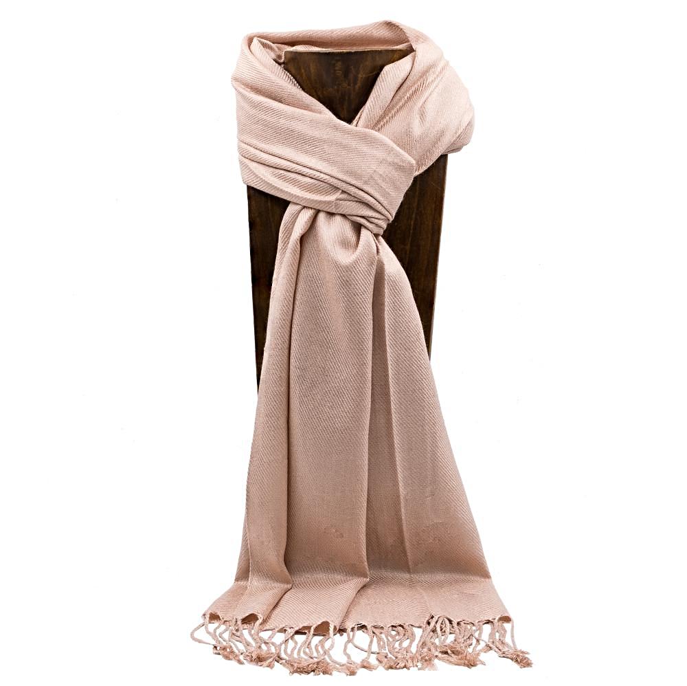PASHMINA, SHAWL, SCARF NUDE SOLID COLOR