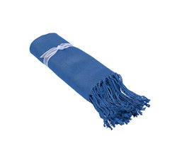 ZD055 PASHMINA, SHAWL, SCARF DENIM BLUE SOLID COLOR