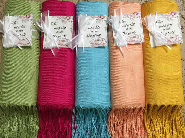 Pashmina Set Of 5 Multicolor