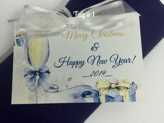 "Merry Christmas and Happy New year " Gift Tag with any Color Pashmina