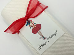 "Happy Holidays" Gift Tag with any Color Pashmina