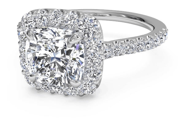 ZDR505 STERLING SILVER 925 RHODIUM PLATED CUBIC ZIRCONIA ENGAGEMENT RING