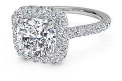 ZDR505 STERLING SILVER 925 RHODIUM PLATED CUBIC ZIRCONIA ENGAGEMENT RING