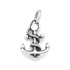 ZDC1512 STERLING SILVER 13MM ORNATE ANCHOR CHARM