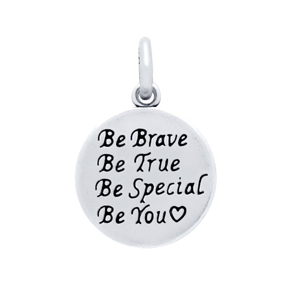 ZDC1394  14MM "BE YOU ♥" ROUND CHARM