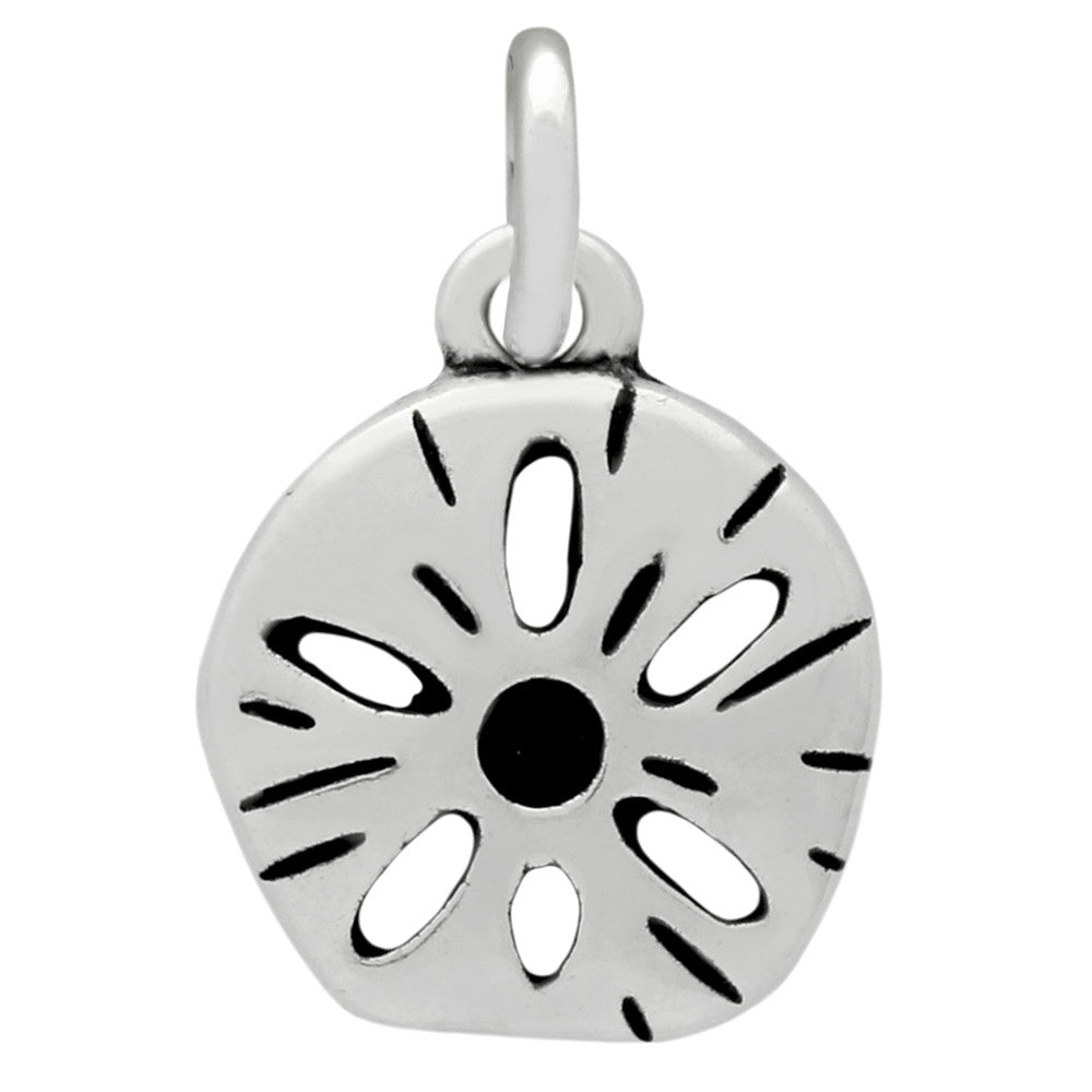 ZDC1188  SILVER SEASHELL CHARM