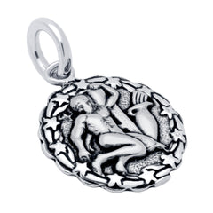 ZDC1218-AQU  AQUARIUS ZODIAC CHARM