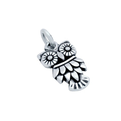 ZDC1479  STERLING SILVER OWL CHARM