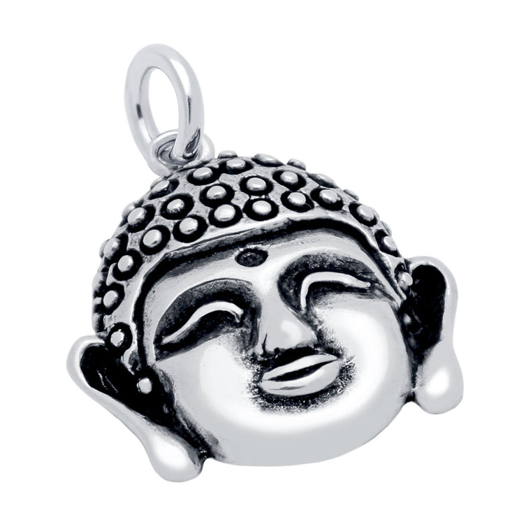 ZDC1297  LARGE BUDDHA HEAD CHARM