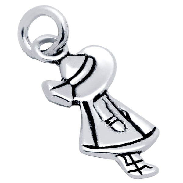 ZDC1359  LITTLE GIRL WITH HAT CHARM