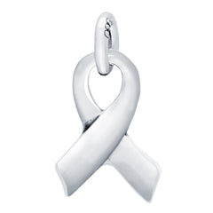 ZDC1411  SMALL 9MM PLAIN AWARENESS RIBBON CHARM
