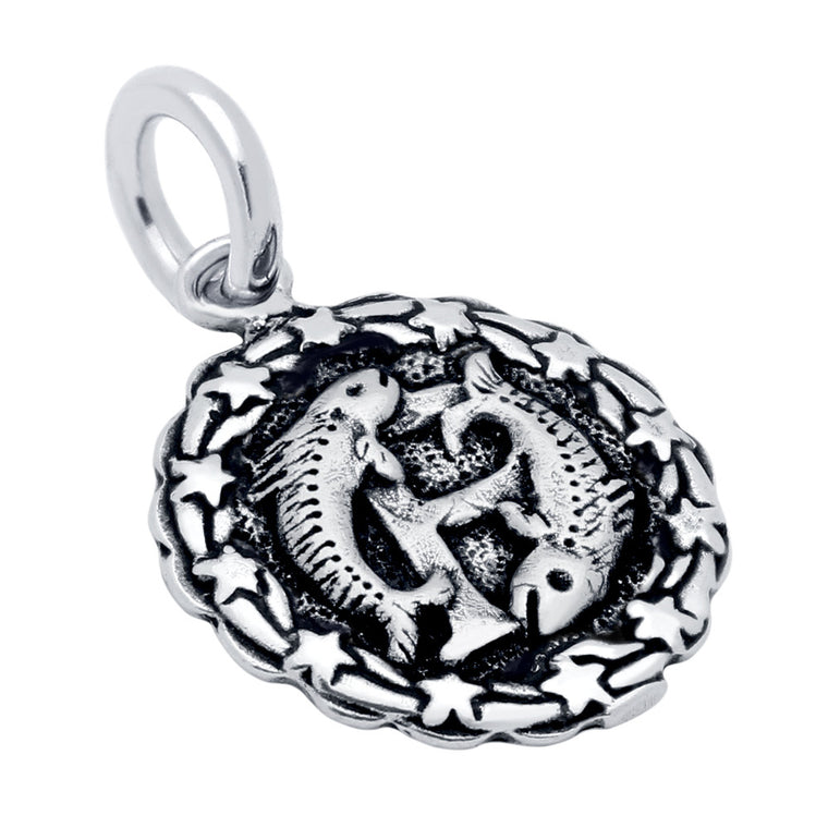 ZDC1218-PIS  PISCES ZODIAC CHARM