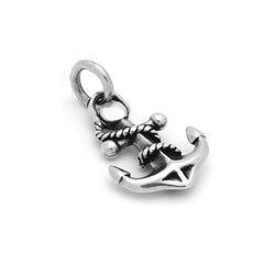 ZDC1512 STERLING SILVER 13MM ORNATE ANCHOR CHARM
