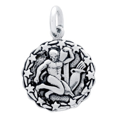 ZDC1218-AQU  AQUARIUS ZODIAC CHARM