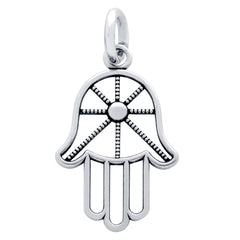 ZDC1232  HAMSA HAND OUTLINE CHARM