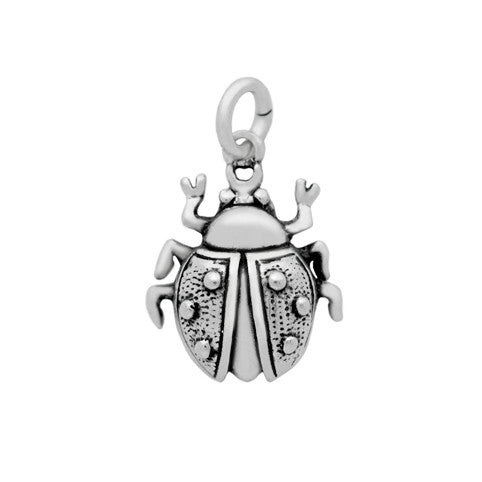LadyBug Charm.Charm. Sterling Silver Charm.Chram Bracelet.Personalized Charm.Plain Silver Charm