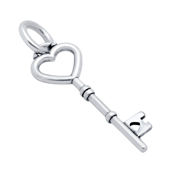 ZDC1229  25MM HEART KEY CHARM